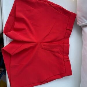 Orange/red Banana Republic women’s dress shorts.